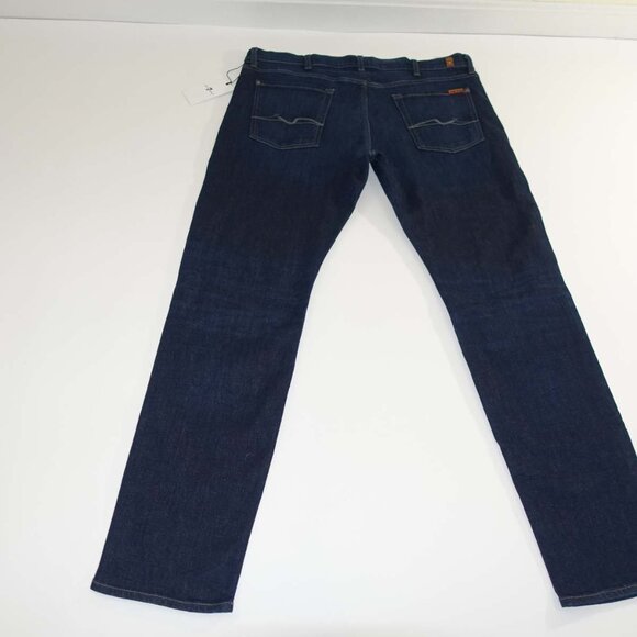7 For All Mankind Men's Slimmy Slim Straight Jeans Size 40 x 34 NWT Bloomington - Picture 6 of 8